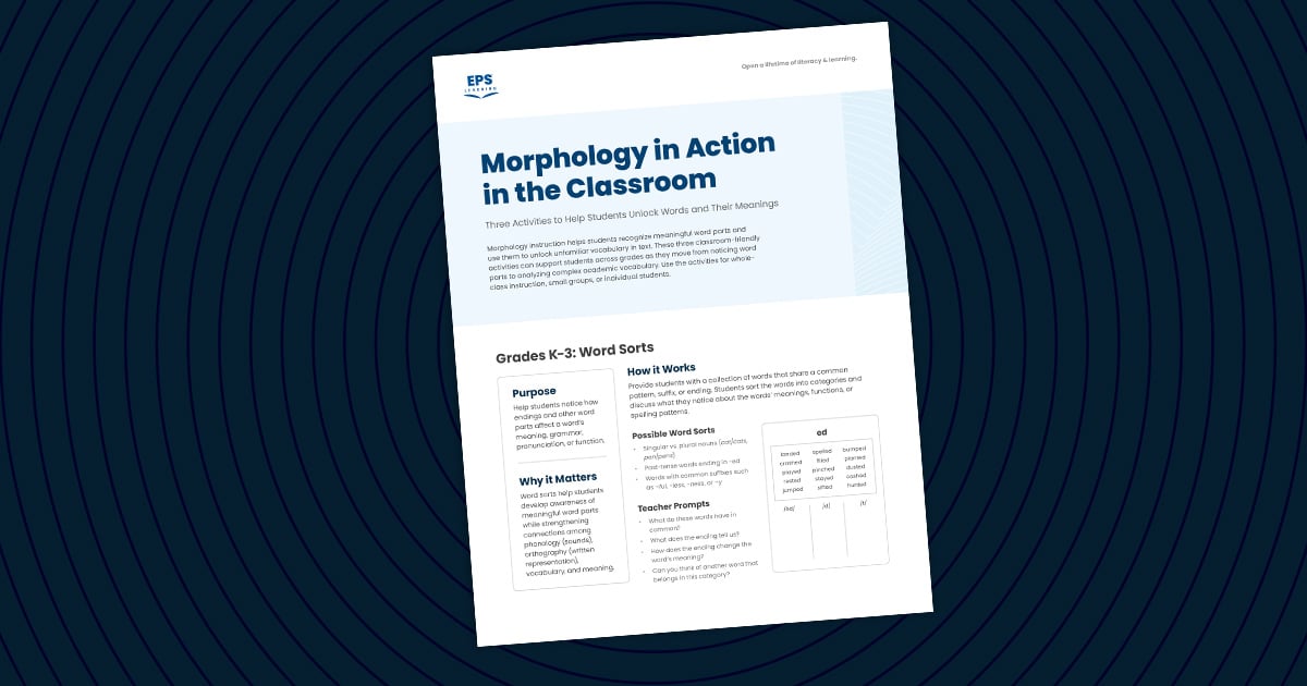 Morphology Matters: Activities For the Classroom